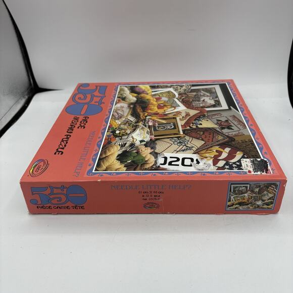Vintage Ceaco Needle Little Help Jigsaw Puzzle 550 Piece 1995 USA 24"x18"‎ - Picture 3 of 7